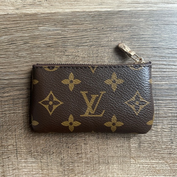 Louis Vuitton Brown Coin Pouch with Gold Accents - Picture 1 of 5